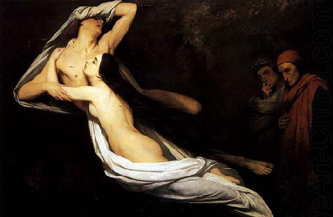 Ary Scheffer The Ghosts of Paolo and Francesca Appear to Dante and Virgil china oil painting image